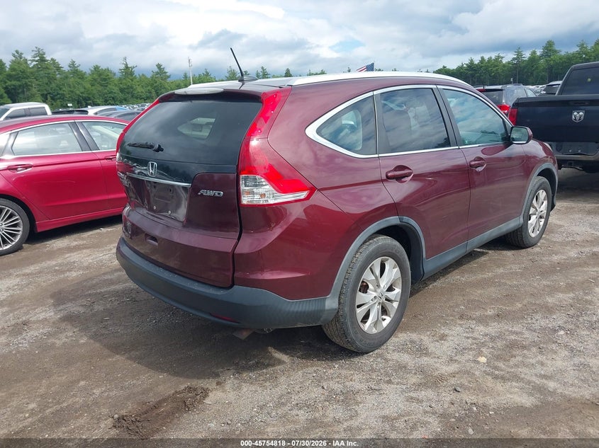 Vin: 5j6rm4h71cl078501, lot: 46253540, honda cr-v ex-l 20124