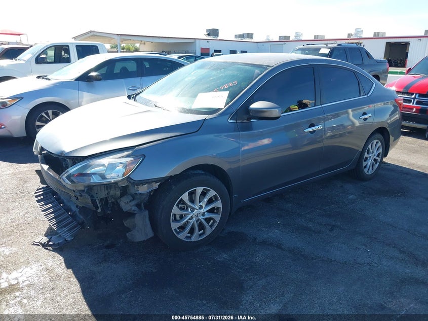 Vin: 3n1ab7ap8ky326742, lot: 46253607, nissan sentra sv 20192