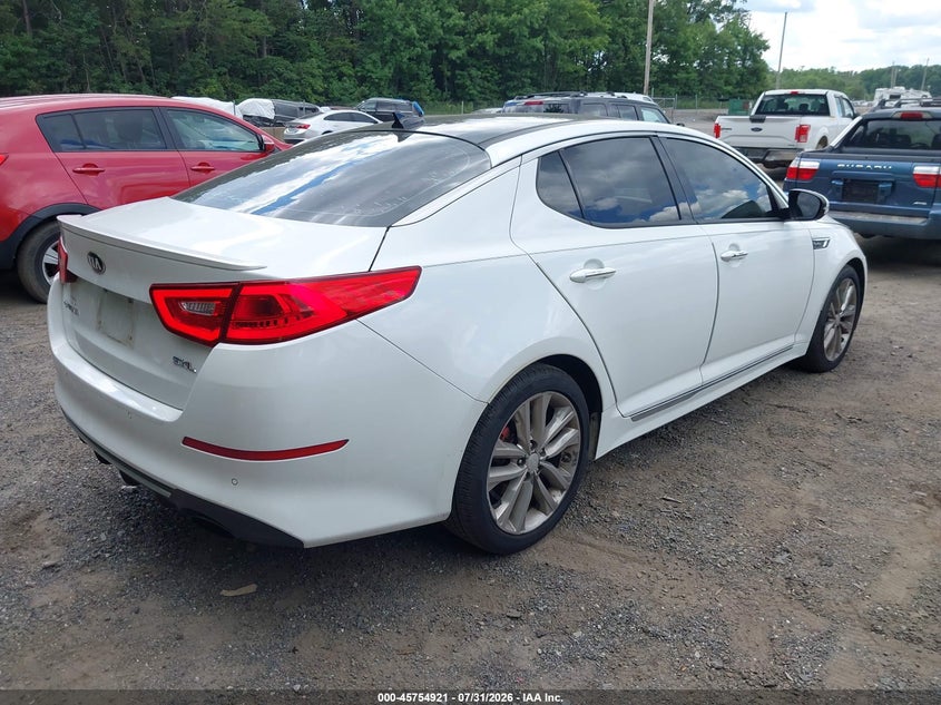 Vin: 5xxgr4a6xfg505128, lot: 46253643, kia optima sxl turbo 20154