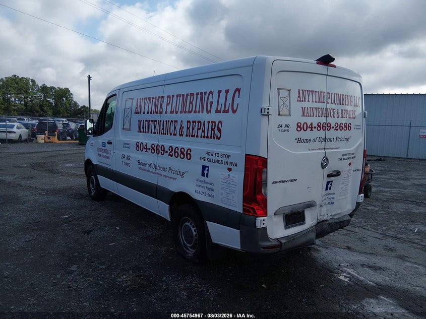 Vin: w1w70bgy0kt019093, lot: 46253689, mercedes-benz sprinter 1500 standard roof i4 20193