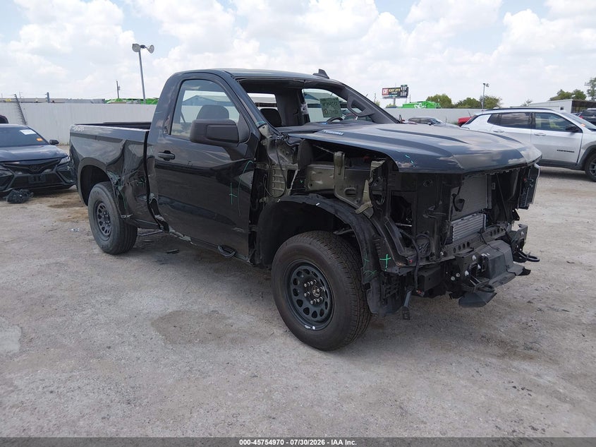 Vin: 3gcnkaek8sg336753, lot: 46253692, chevrolet silverado 1500 4wd  standard bed wt 2025 img_1