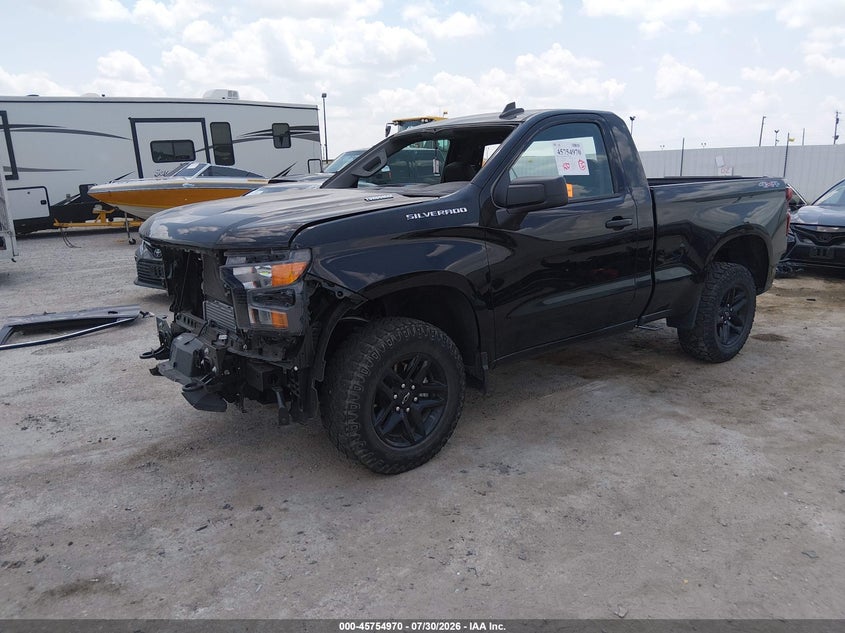 Vin: 3gcnkaek8sg336753, lot: 46253692, chevrolet silverado 1500 4wd  standard bed wt 20252