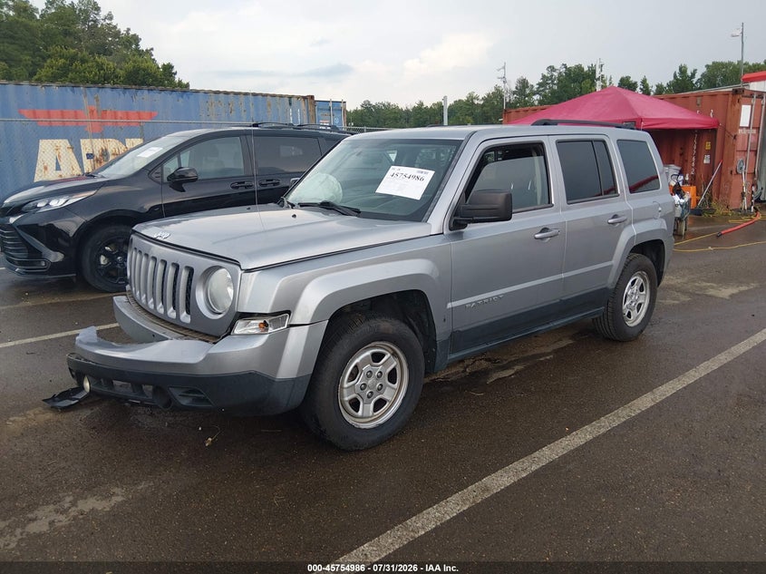 Vin: 1c4njpbb4ed911703, lot: 46253708, jeep patriot sport 20142