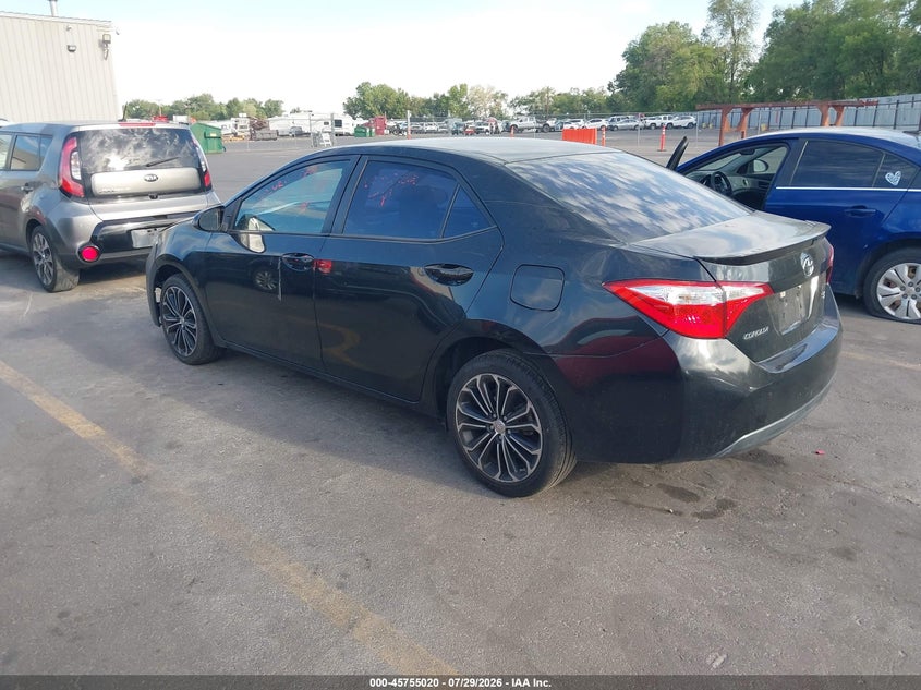 Vin: 5yfburhe7fp361323, lot: 46253742, toyota corolla s plus 20153