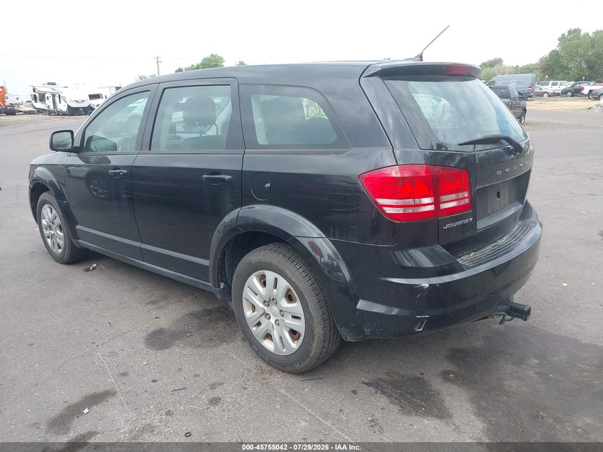 Vin: 3c4pdcab9dt723682, lot: 46253764, dodge journey american value pkg 20133