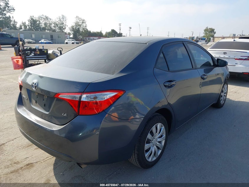 Vin: 5yfburhe8fp290844, lot: 46253769, toyota corolla le 20154