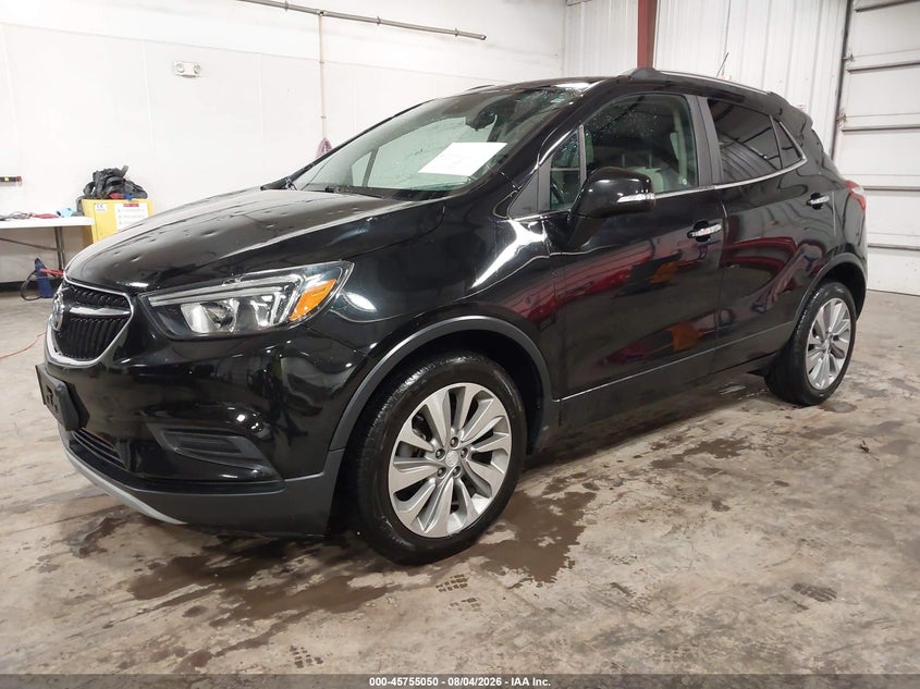 Vin: kl4cjasb9jb708195, lot: 46253772, buick encore preferred 20182