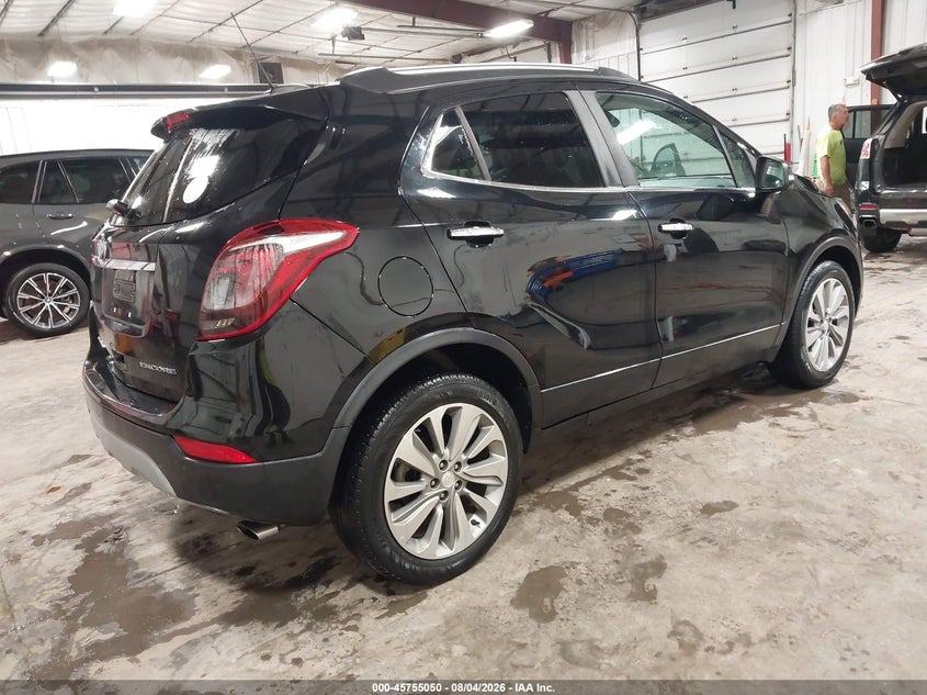 Vin: kl4cjasb9jb708195, lot: 46253772, buick encore preferred 20184