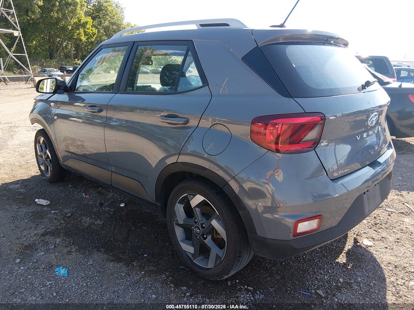Vin: kmhrc8a31pu214287, lot: 46253832, hyundai venue sel 20233