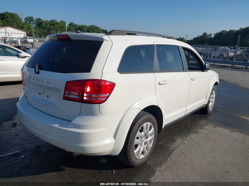 Vin: 3c4pdcabxht522248, lot: 46253847, dodge journey se 20174