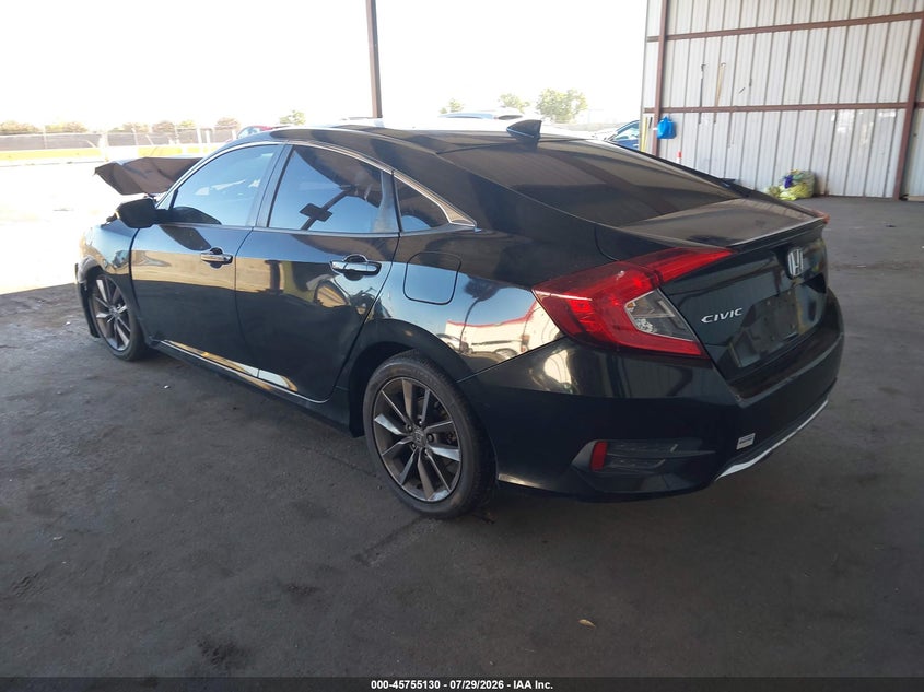Vin: 19xfc1f77ke202730, lot: 46253852, honda civic ex-l 20193