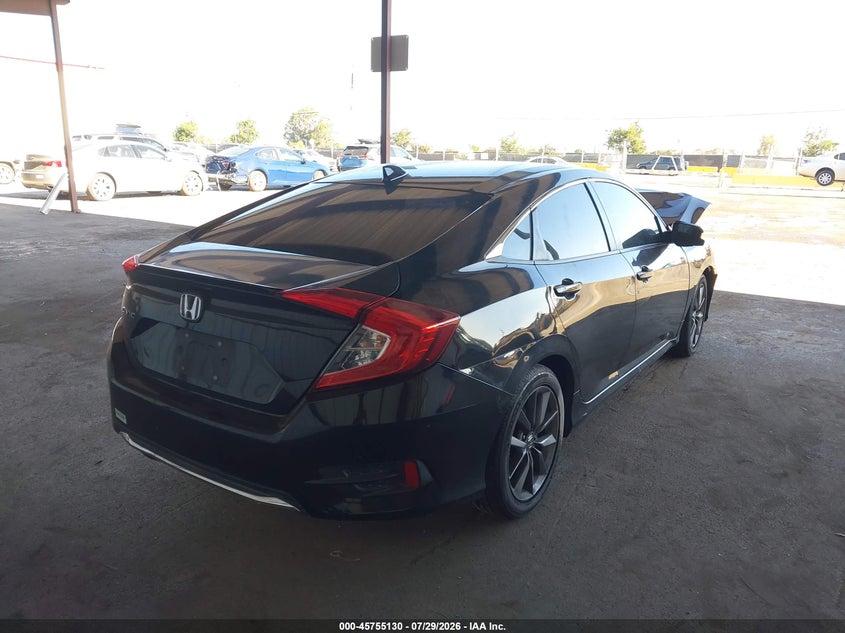 Vin: 19xfc1f77ke202730, lot: 46253852, honda civic ex-l 20194