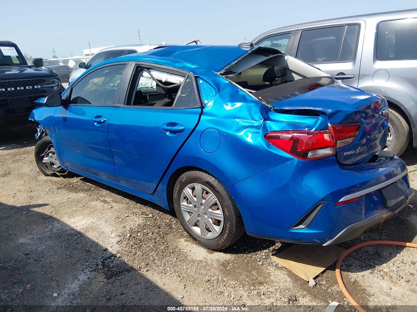 Vin: 3kpa24ad9me406833, lot: 46253879, kia rio s 20213