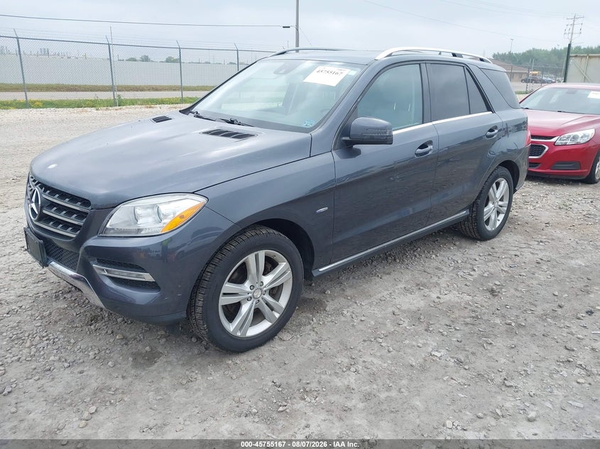 Vin: 4jgda2eb9ca026143, lot: 46253889, mercedes-benz ml 350 bluetec 4matic 20122