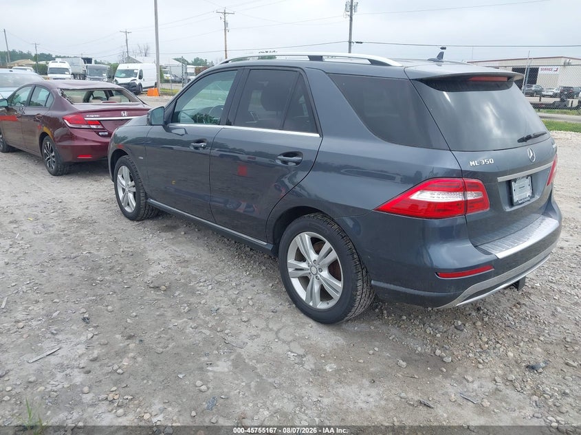Vin: 4jgda2eb9ca026143, lot: 46253889, mercedes-benz ml 350 bluetec 4matic 20123