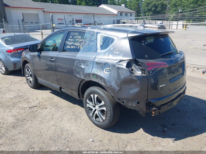 Vin: jtmbfrev1jj260399, lot: 46253910, toyota rav4 le 20183