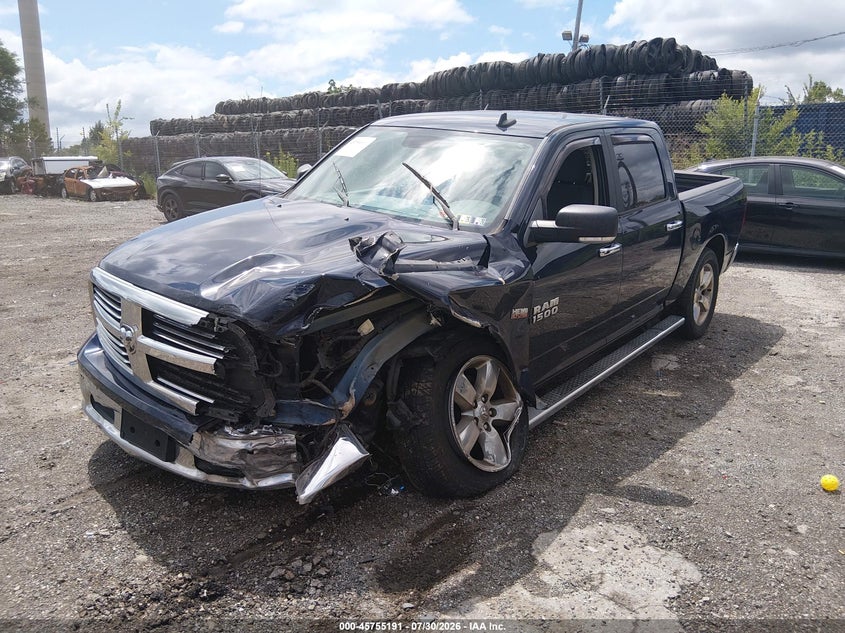 Vin: 3c6rr7lt1hg594625, lot: 46253913, ram 1500 big horn  4x4 5'7 box 20172