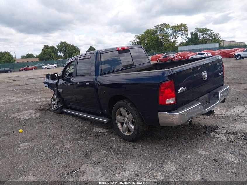 Vin: 3c6rr7lt1hg594625, lot: 46253913, ram 1500 big horn  4x4 5'7 box 20173