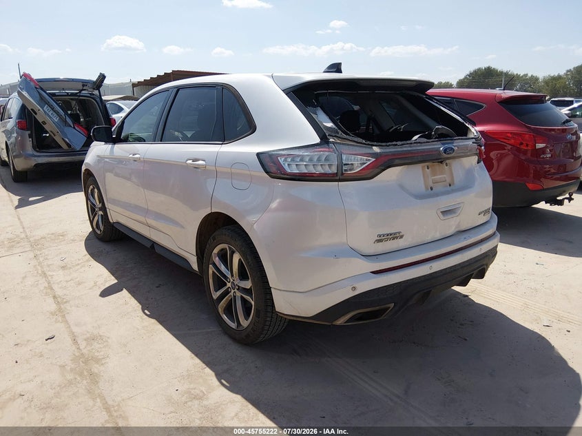 Vin: 2fmpk4ap6jbb08176, lot: 46253944, ford edge sport 20183