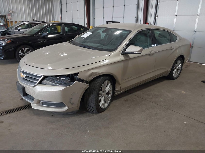 Vin: 2g1125s3xe9123202, lot: 46253957, chevrolet impala 2lt 20142