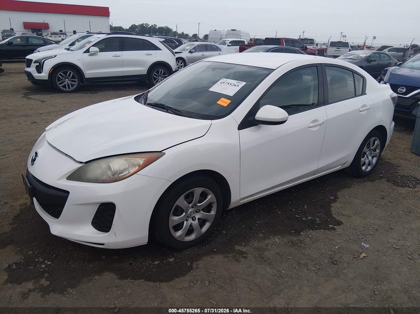 Vin: jm1bl1uf1c1645372, lot: 46253987, mazda mazda3 i sport 20122