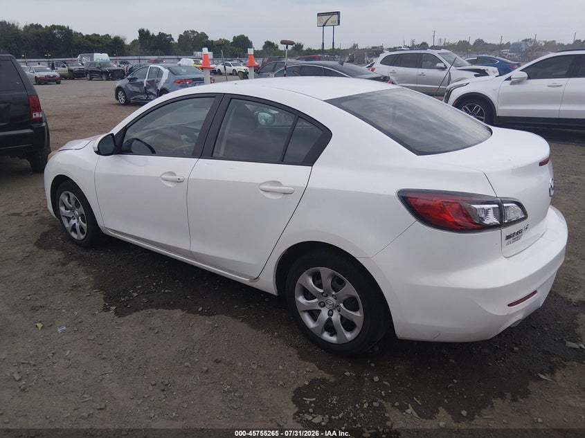 Vin: jm1bl1uf1c1645372, lot: 46253987, mazda mazda3 i sport 20123