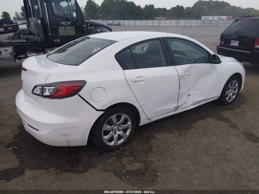 Vin: jm1bl1uf1c1645372, lot: 46253987, mazda mazda3 i sport 20124