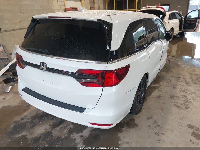 Vin: 5fnrl6h71pb033989, lot: 46254005, honda odyssey sport 20234
