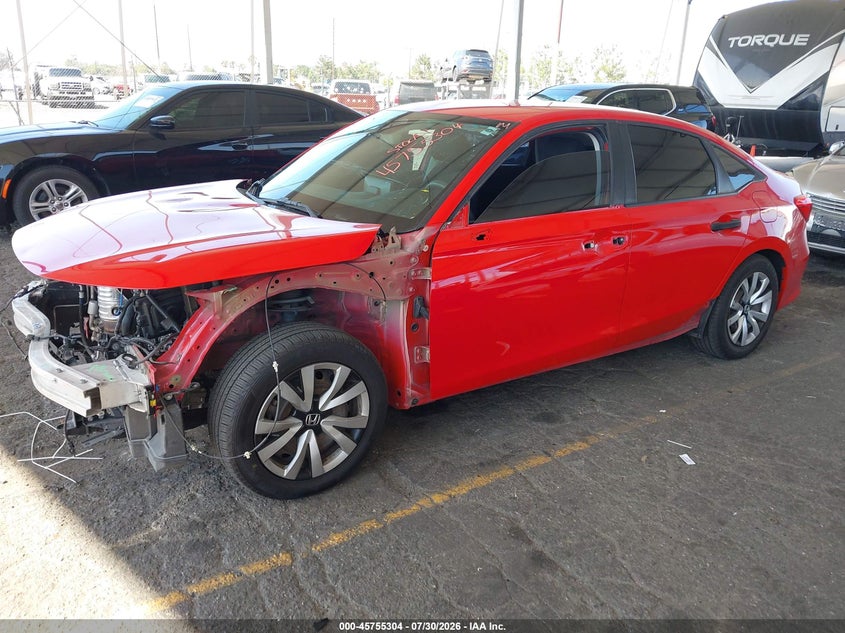 Vin: 2hgfe2f22nh528532, lot: 46254026, honda civic lx 20222