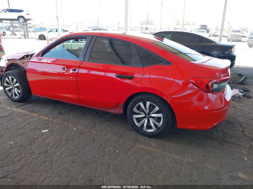 Vin: 2hgfe2f22nh528532, lot: 46254026, honda civic lx 20223