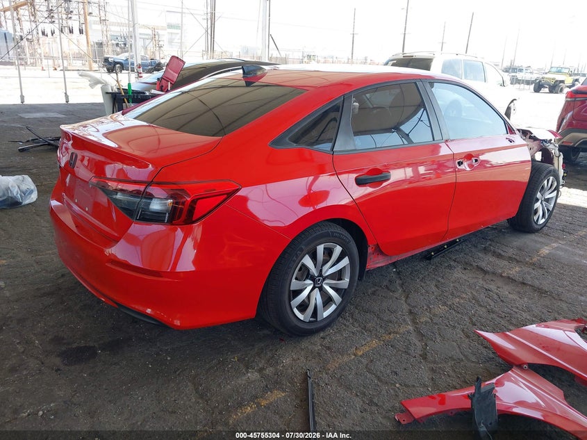 Vin: 2hgfe2f22nh528532, lot: 46254026, honda civic lx 20224