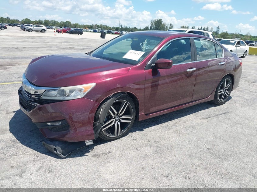 Vin: 1hgcr2f57ha143603, lot: 46254067, honda accord sport 20172
