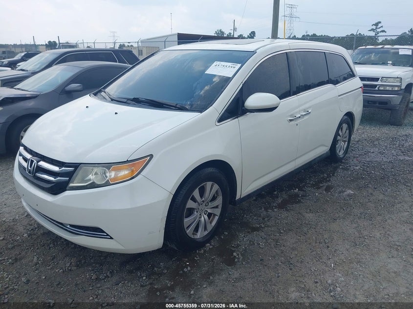 2014 Honda Odyssey, Звичайний знос, IAAI, VIN 5FNRL5H61EB110410 — фото 2