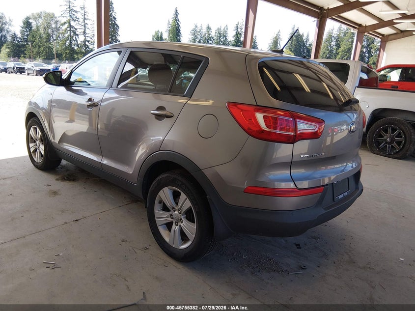 Vin: kndpbca27d7486734, lot: 46254105, kia sportage lx 20133