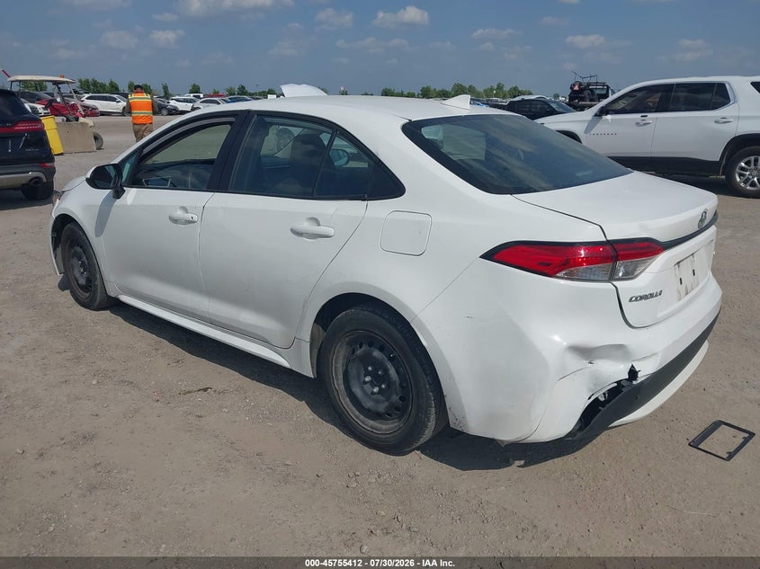 Vin: 5yfepmae8np330355, lot: 46254134, toyota corolla le 20223
