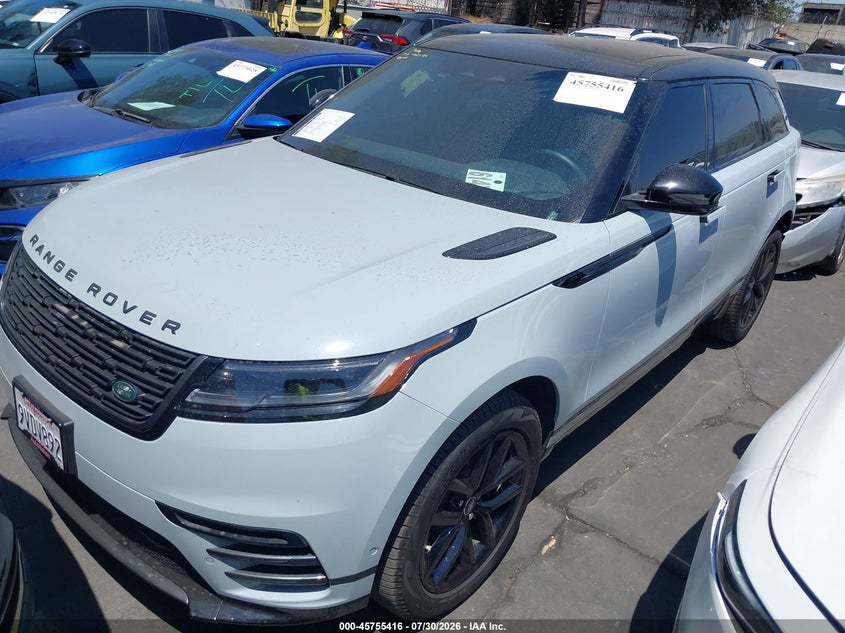 Vin: salyl2ex1ta814144, lot: 46254138, land rover range rover velar p250 dynamic se 20262