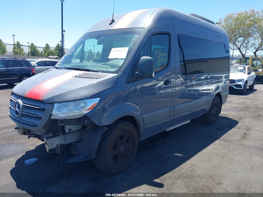 Vin: wdzpf0cd6kt005927, lot: 46254172, mercedes-benz sprinter 2500 high roof v6 20192