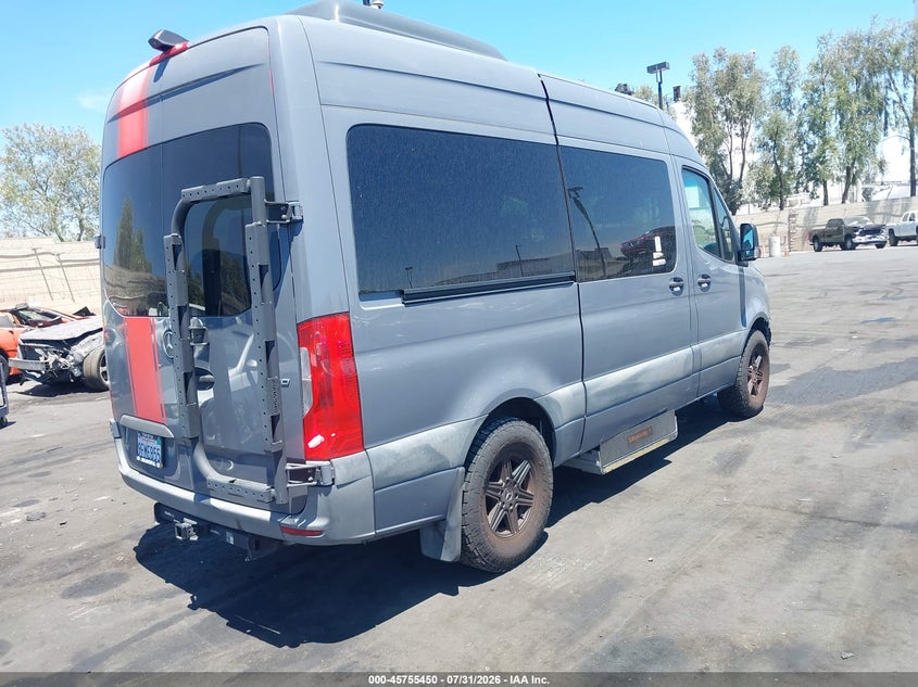 Vin: wdzpf0cd6kt005927, lot: 46254172, mercedes-benz sprinter 2500 high roof v6 20194