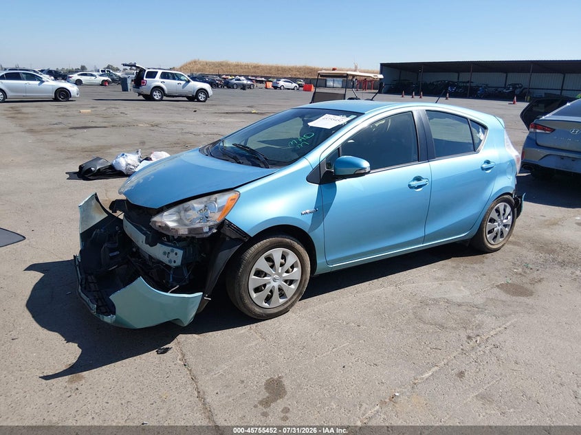 Vin: jtdkdtb31c1004000, lot: 46254174, toyota prius c two 20122
