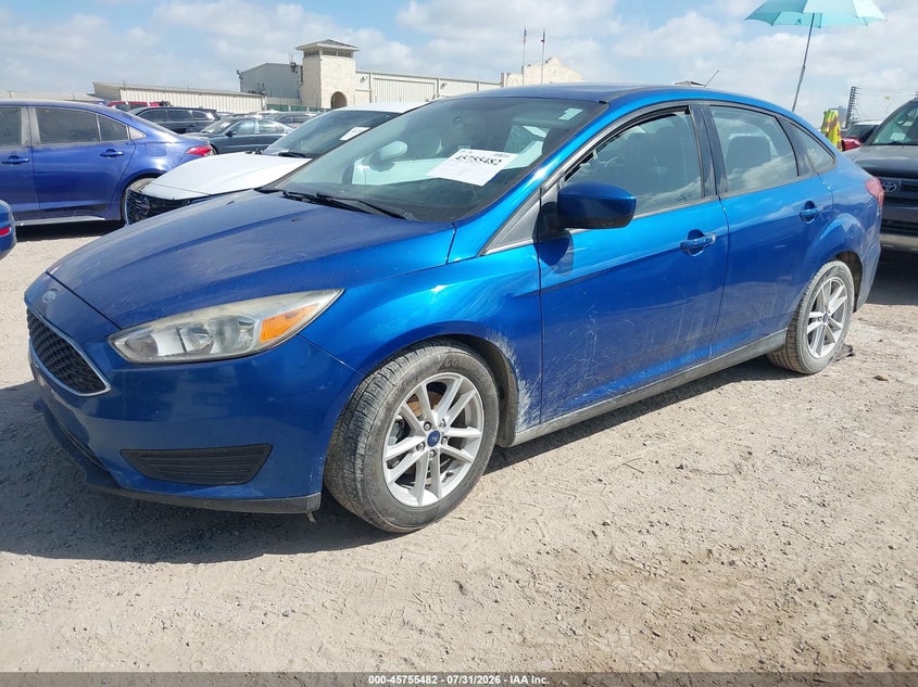 Vin: 1fadp3f24jl328857, lot: 46254204, ford focus se 20182