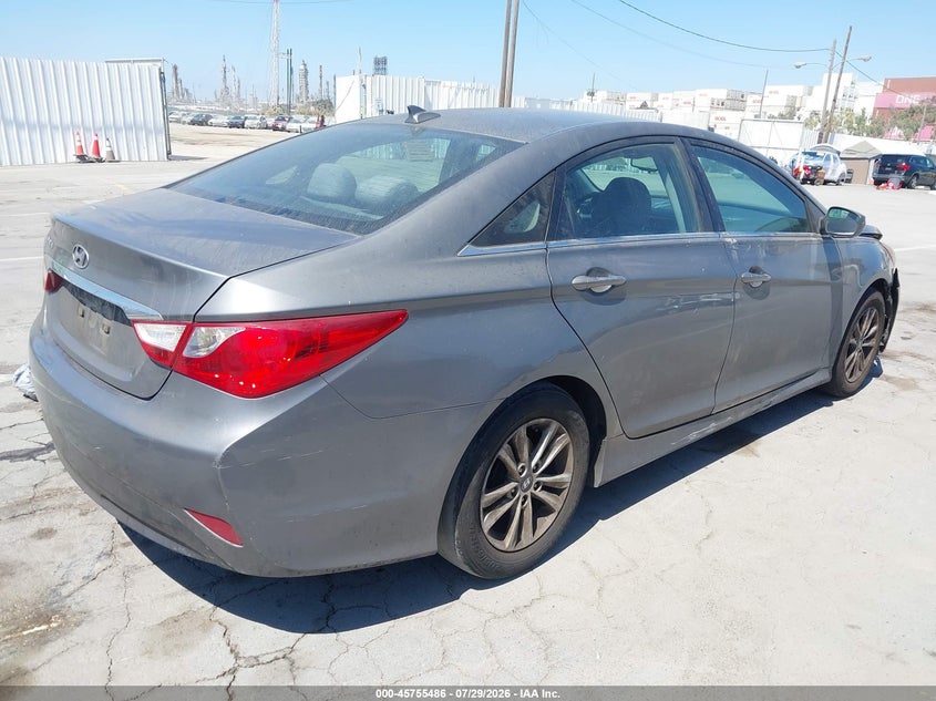 Vin: 5npeb4ac8eh868807, lot: 46254208, hyundai sonata gls 20144