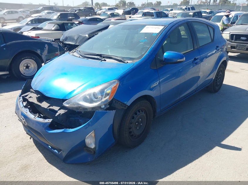 Vin: jtdkdtb30f1104013, lot: 46254218, toyota prius c one 20152