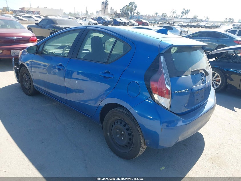 Vin: jtdkdtb30f1104013, lot: 46254218, toyota prius c one 20153