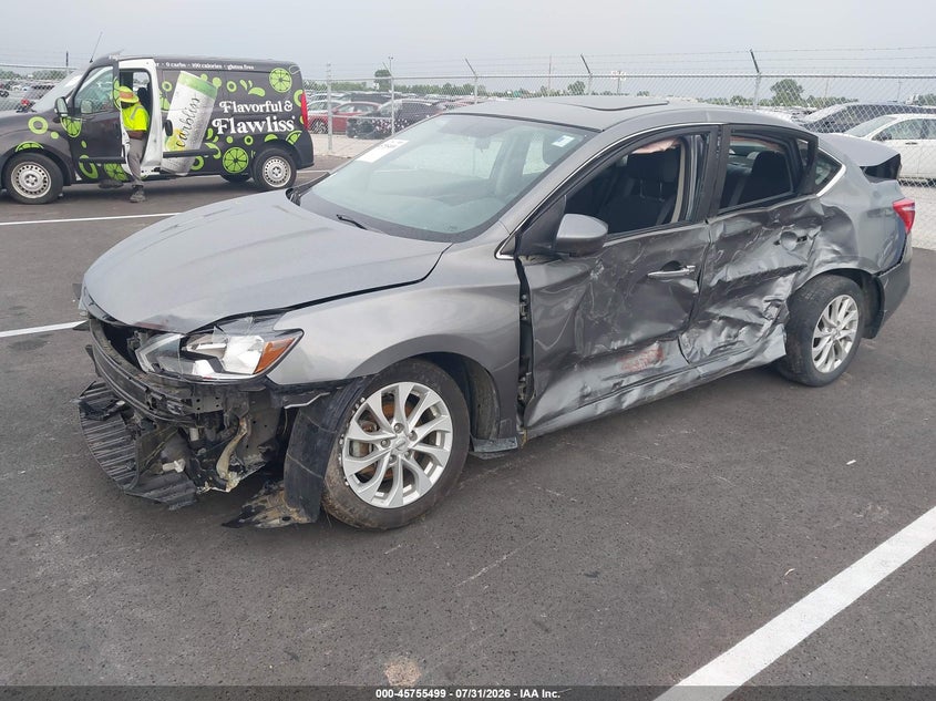 Vin: 3n1ab7ap5ky220846, lot: 46254221, nissan sentra sv 20192