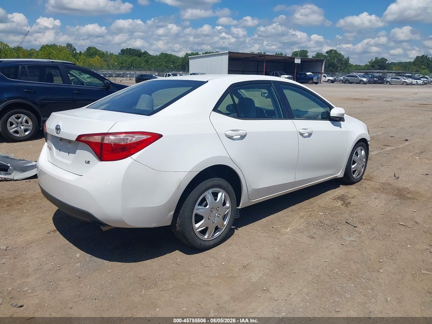 Vin: 5yfburhe6jp811178, lot: 46254228, toyota corolla le 20184