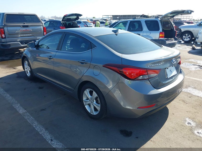 Vin: kmhdh4ae4gu610252, lot: 46254251, hyundai elantra value edition 20163