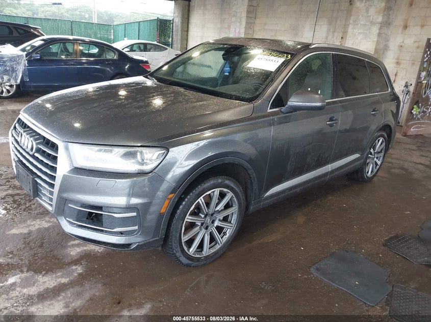 Vin: wa1ahaf79kd039554, lot: 46254255, audi q7 45 premium/45 se premium 20192