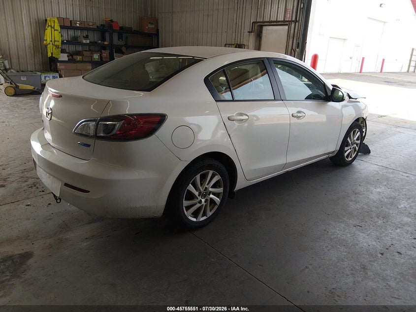 Vin: jm1bl1w76d1817077, lot: 46254273, mazda mazda3 i grand touring 20134