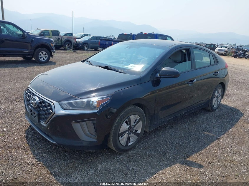 Vin: kmhc65lc0mu249214, lot: 46254295, hyundai ioniq hybrid blue 20212