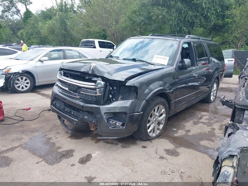 Vin: 1fmjk2at9gef18359, lot: 46254304, ford expedition el limited 20162